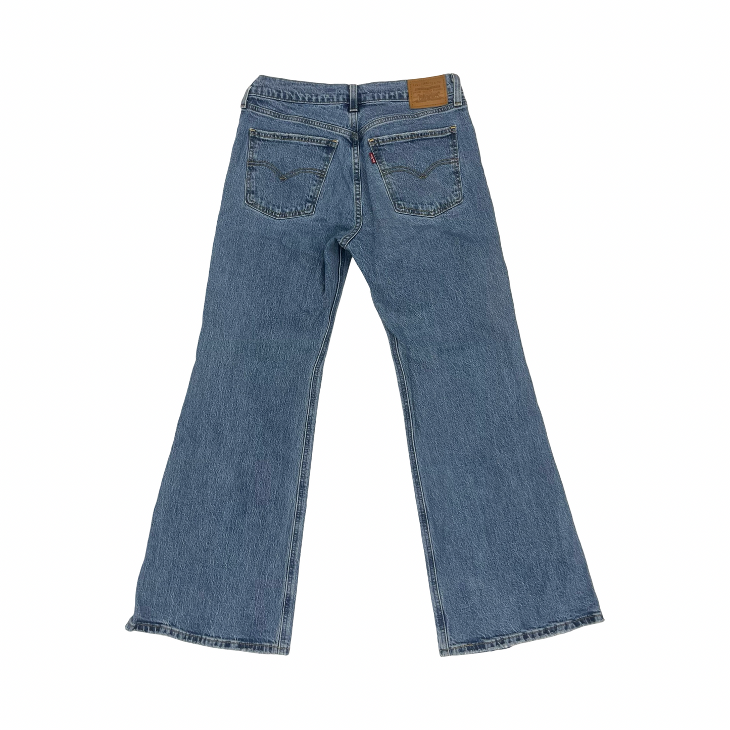 Jeans Flared By Levis In Blue Denim, Size:6