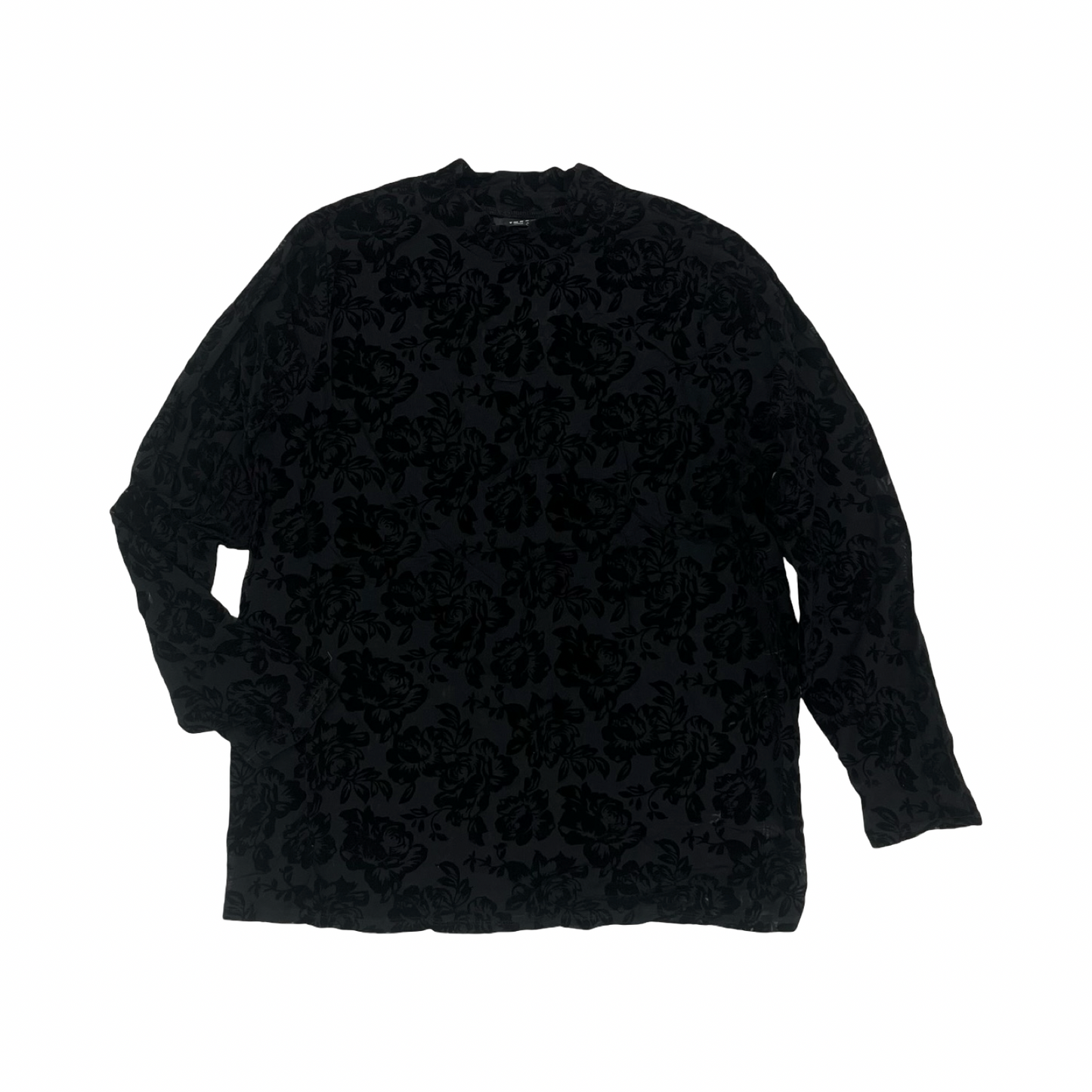 Blouse Ls By Torrid In Black, Size:2X