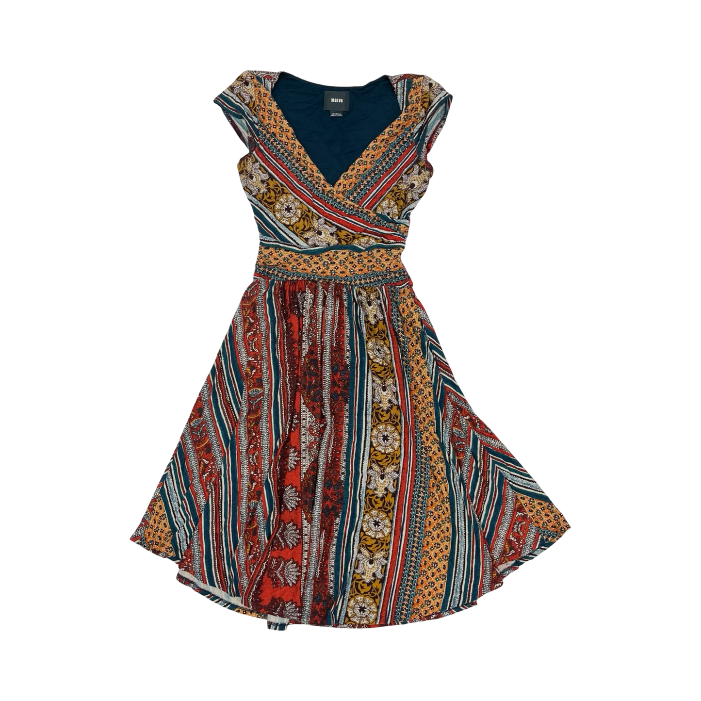 Dress Casual Short By Maeve In Multi, Size:Xxs