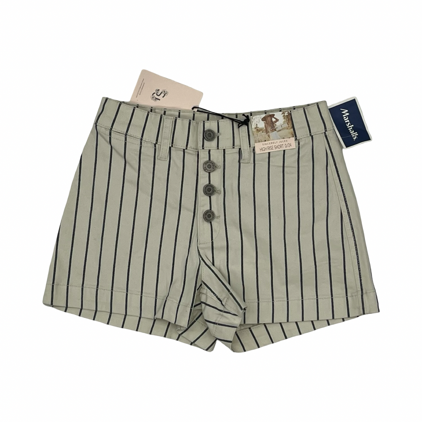 Shorts By Sincerely Jules In Blue & Cream, Size:0