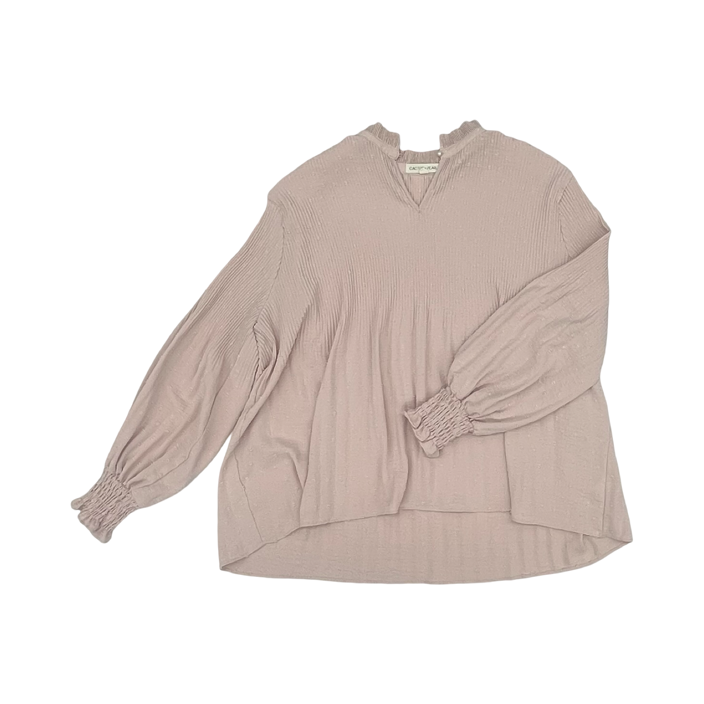 Blouse Ls By Clothes Mentor In Pink, Size:Xl