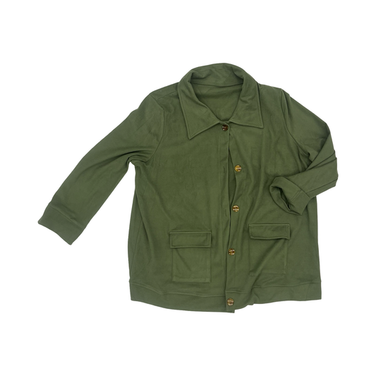 Jacket Shirt By Cmf In Green, Size:Xl