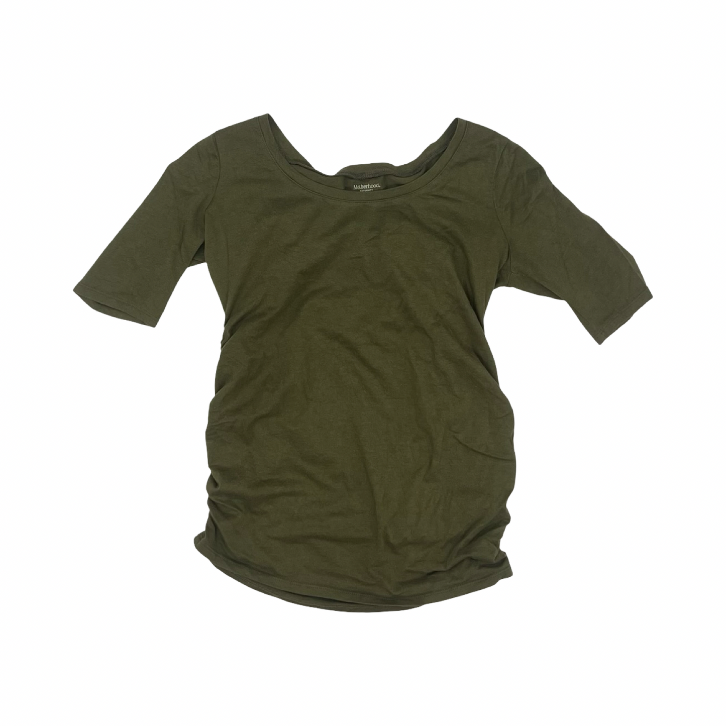 Mat Top Ss By Motherhood In Green, Size:Xs