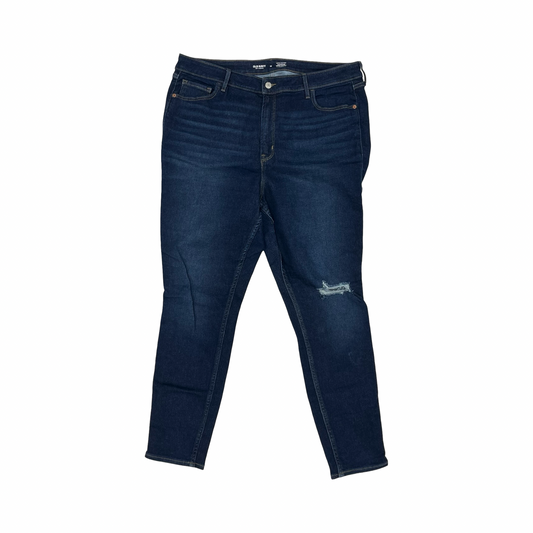 Jeans Skinny By Old Navy In Blue Denim, Size:18