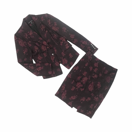 Skirt Suit 2Pc By White House Black Market In Purple, Size:M