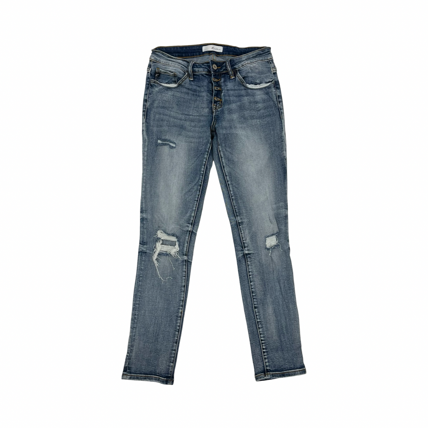 Jeans Skinny By Kancan In Blue Denim, Size:2