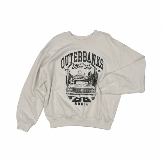 Sweatshirt Crewneck By Tres Bien In Cream, Size:L