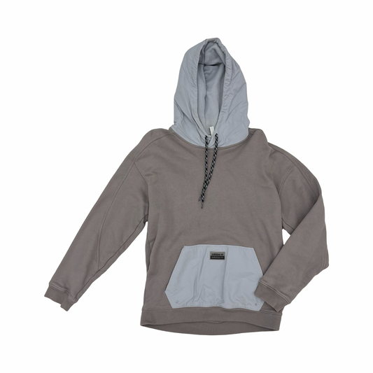 Athletic Sweatshirt Hoodie By Adidas In Grey, Size:S
