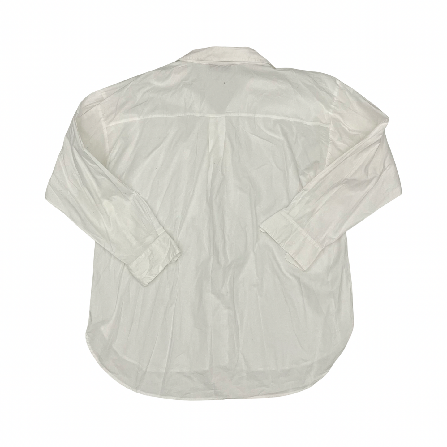 Blouse Ls By Loft In White, Size:Xl