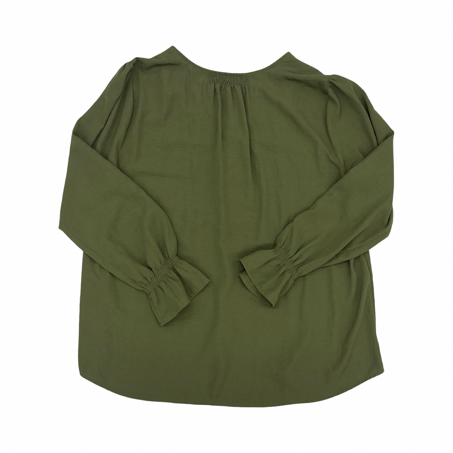 Blouse Ls By Maurices In Green, Size:Xl