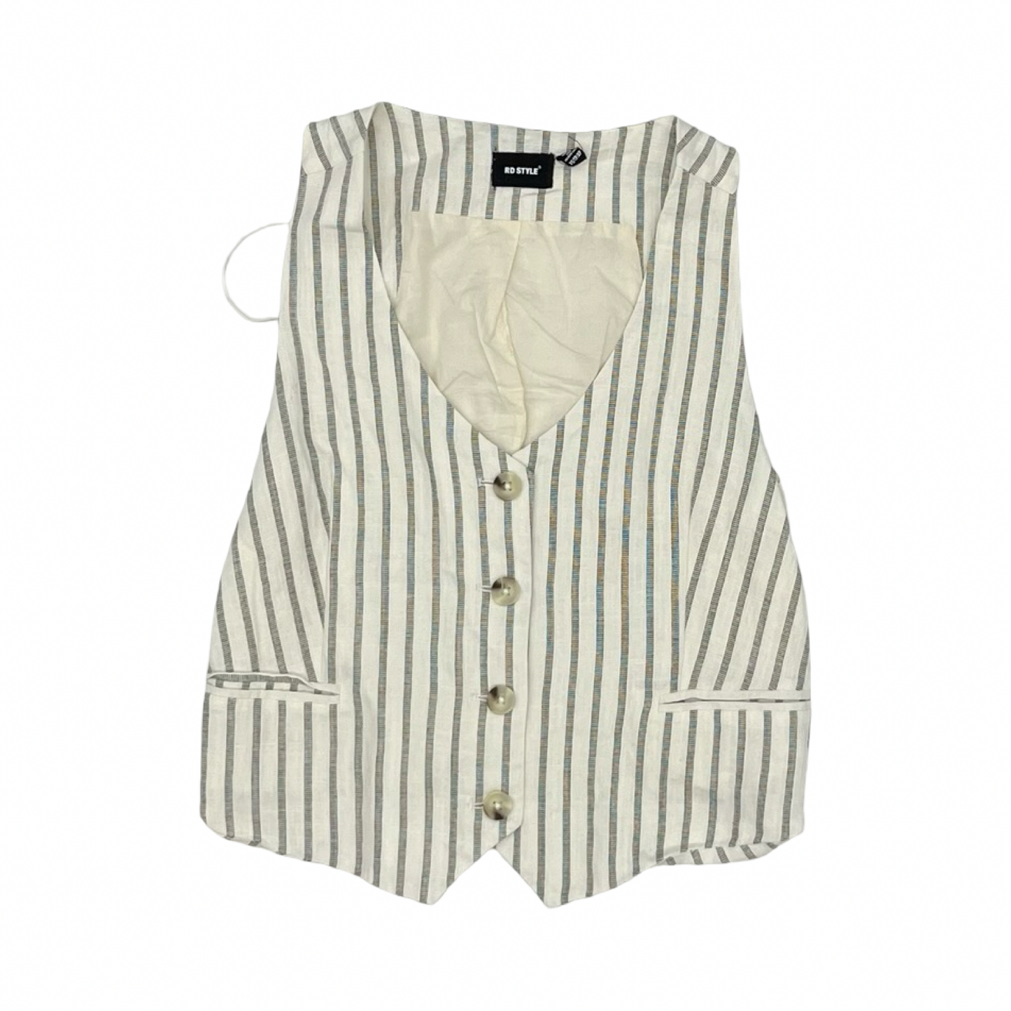 Vest Other By Rd Style In Black & Cream, Size:Xs