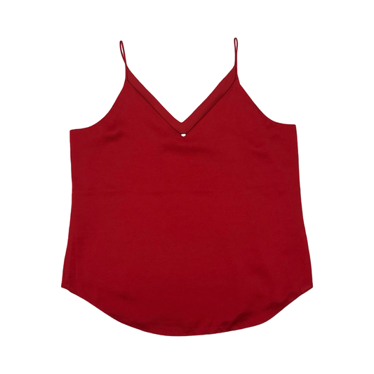 Blouse Sleeveless By Express In Red, Size:L