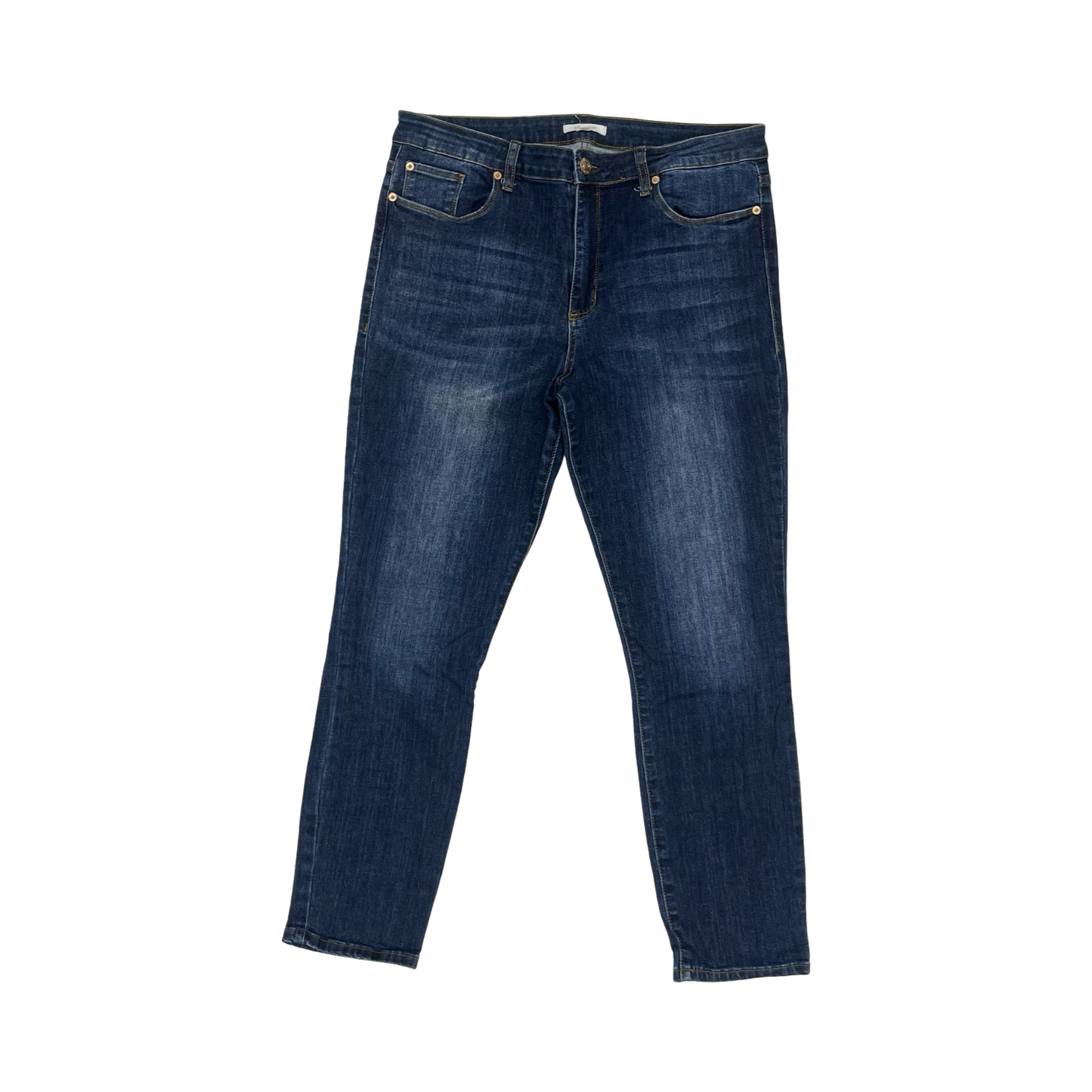 Jeans Straight By Sts Blue In Blue Denim, Size:16