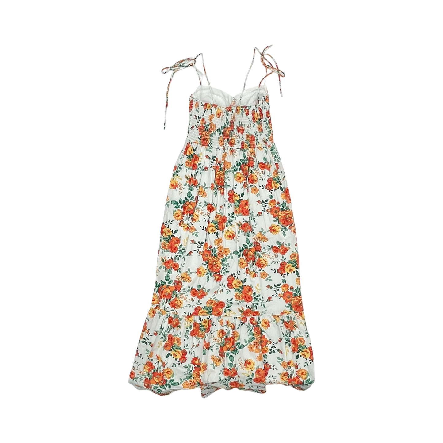 Dress Party Long By Wayf In Orange & White, Size:M