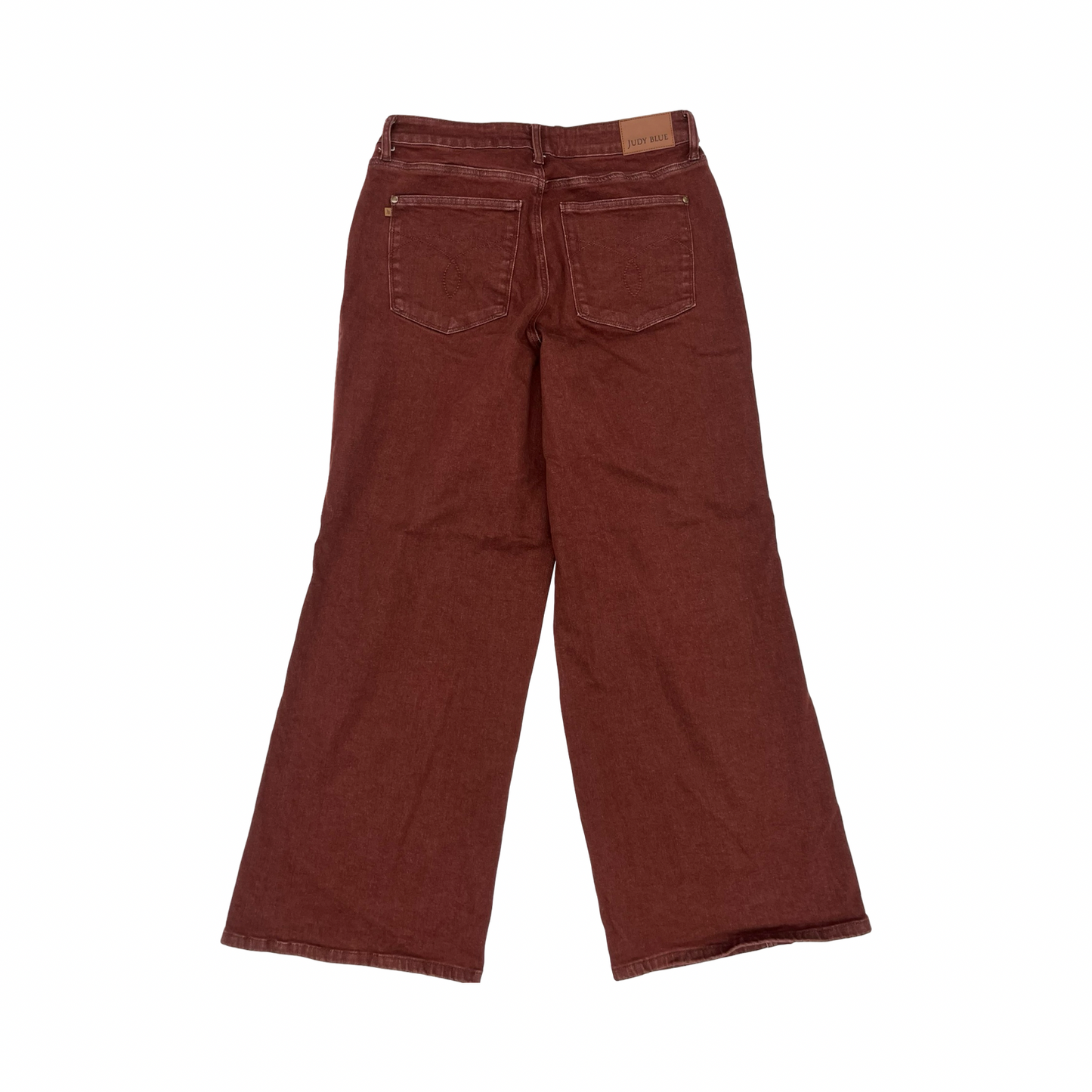 Jeans Wide Leg By Judy Blue In Brown Denim, Size:18