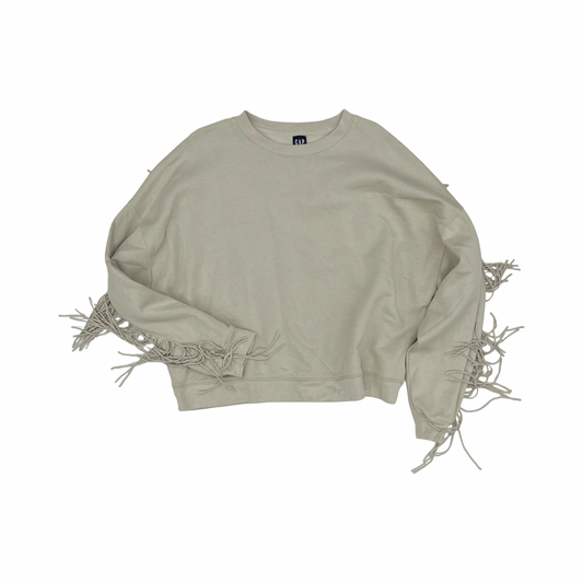 Sweatshirt Crewneck By Gap In Tan, Size:Xl