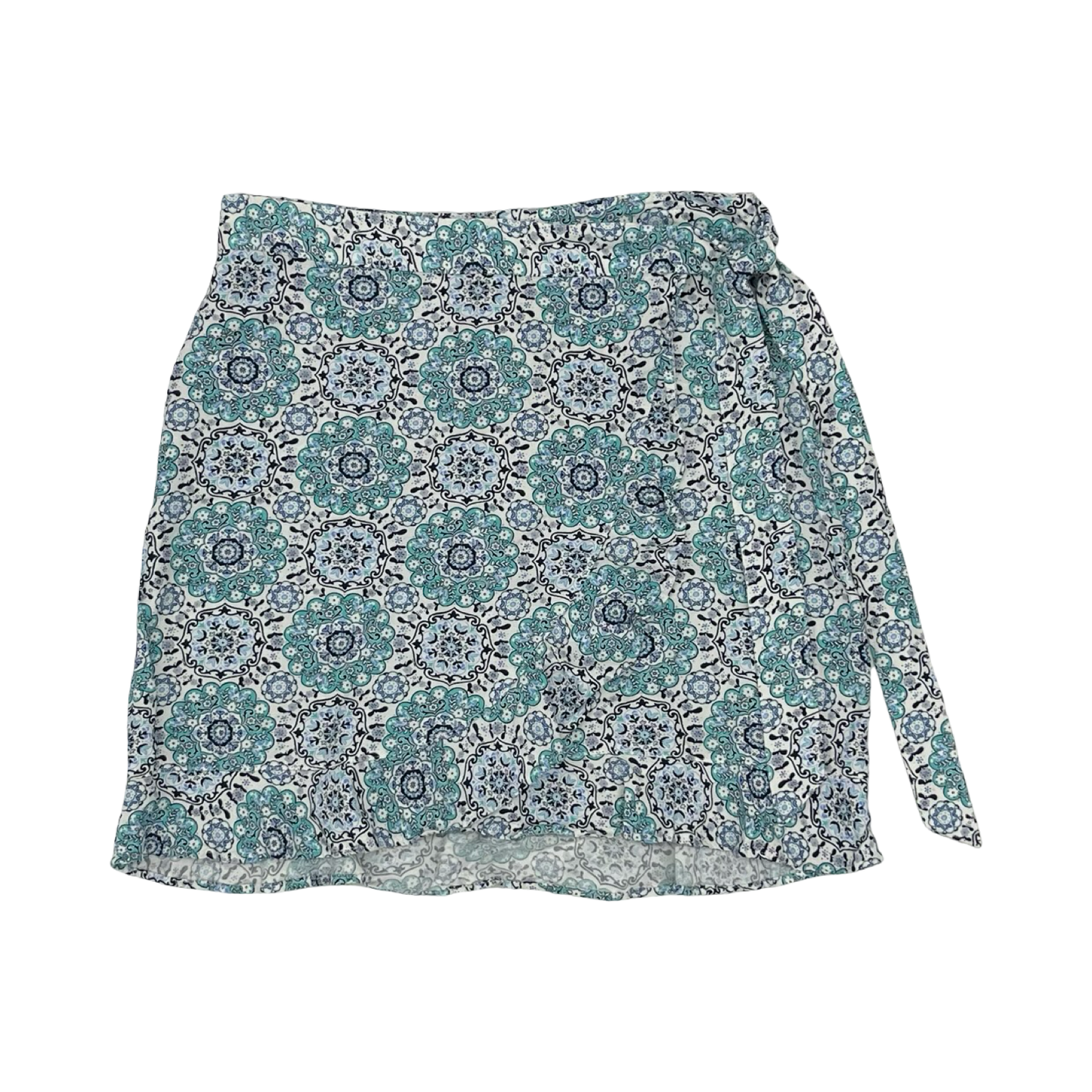 Skirt Mini & Short By Loft In Blue & White, Size:8