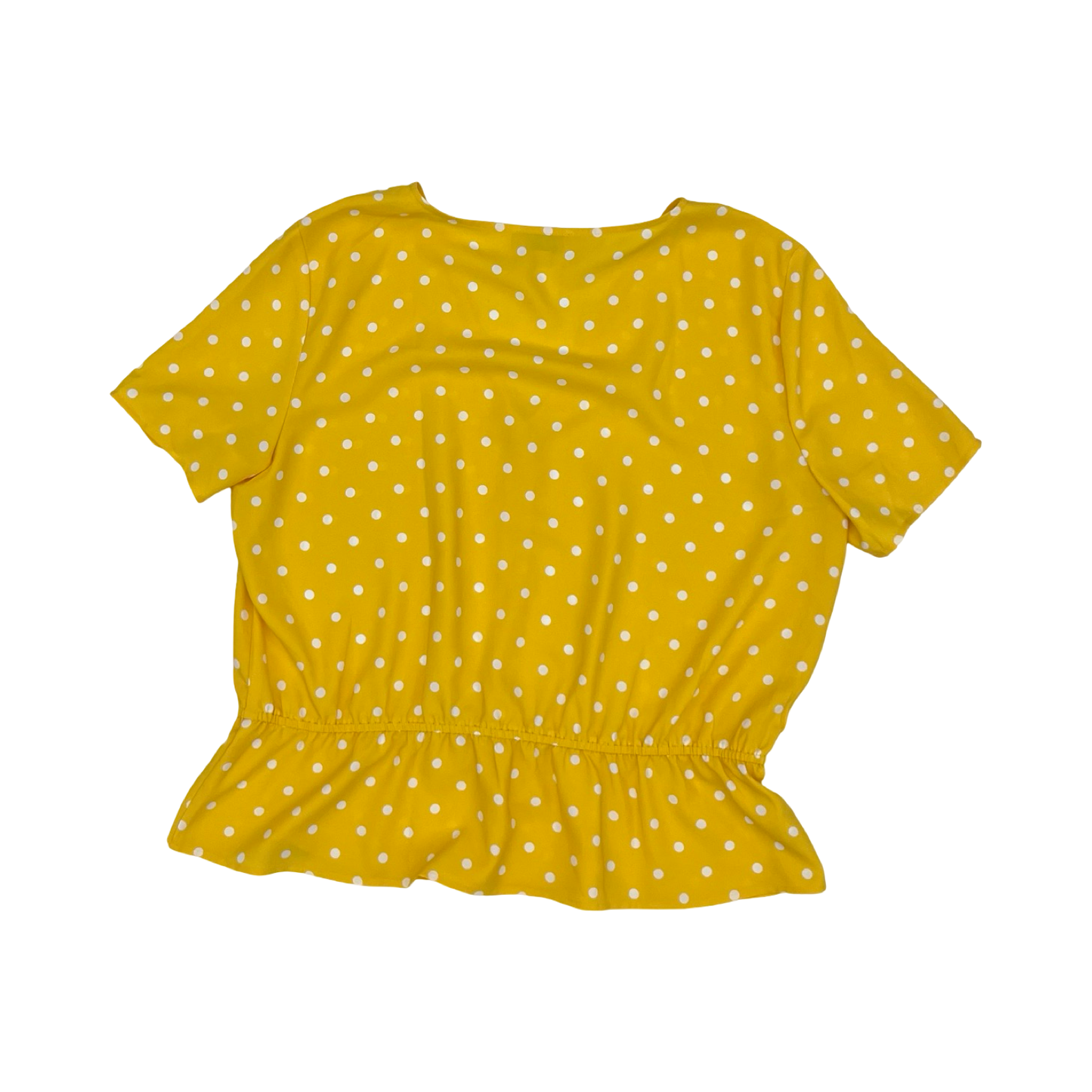 Blouse Ss By Loft In Yellow, Size:L