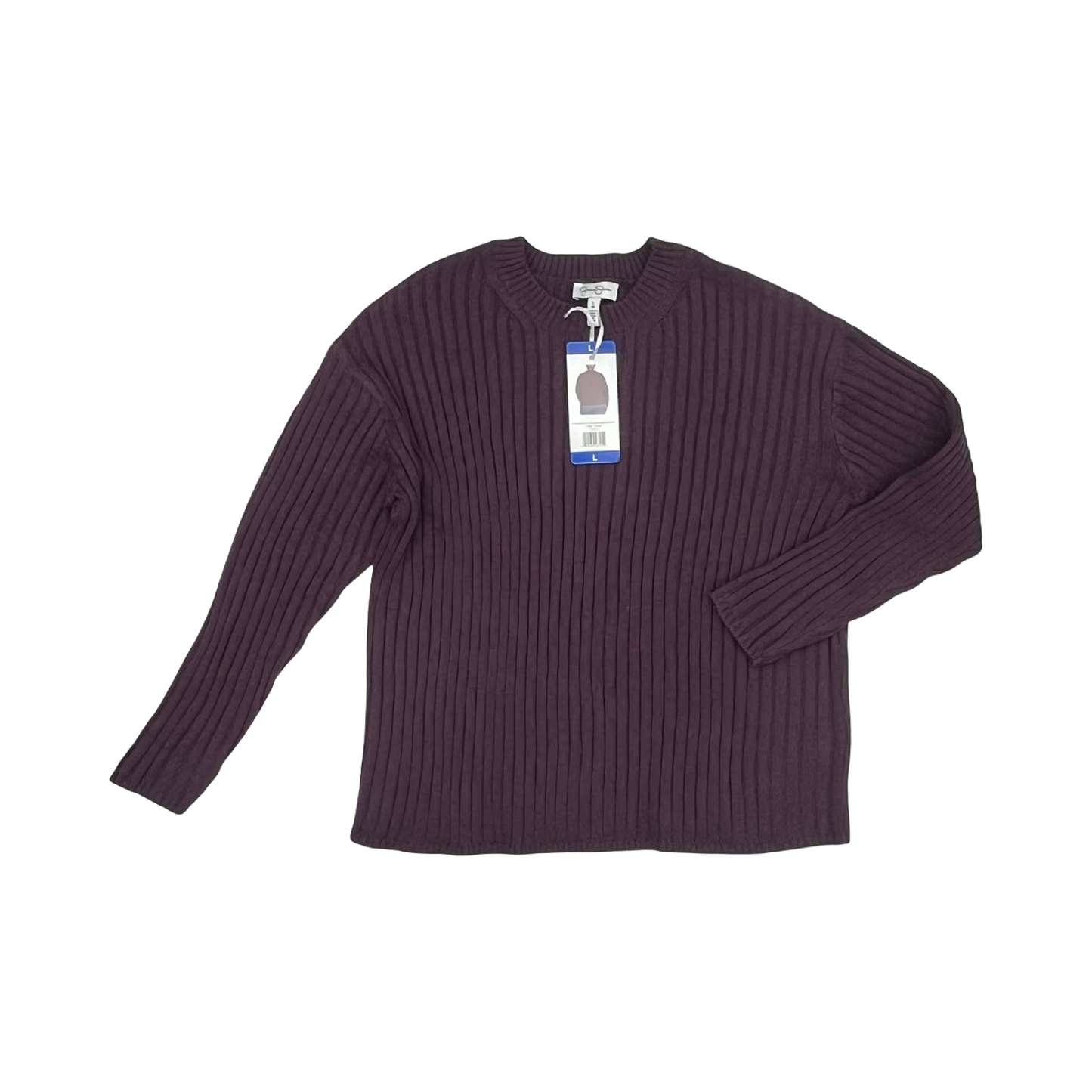 Sweater By Jessica Simpson In Purple, Size:L