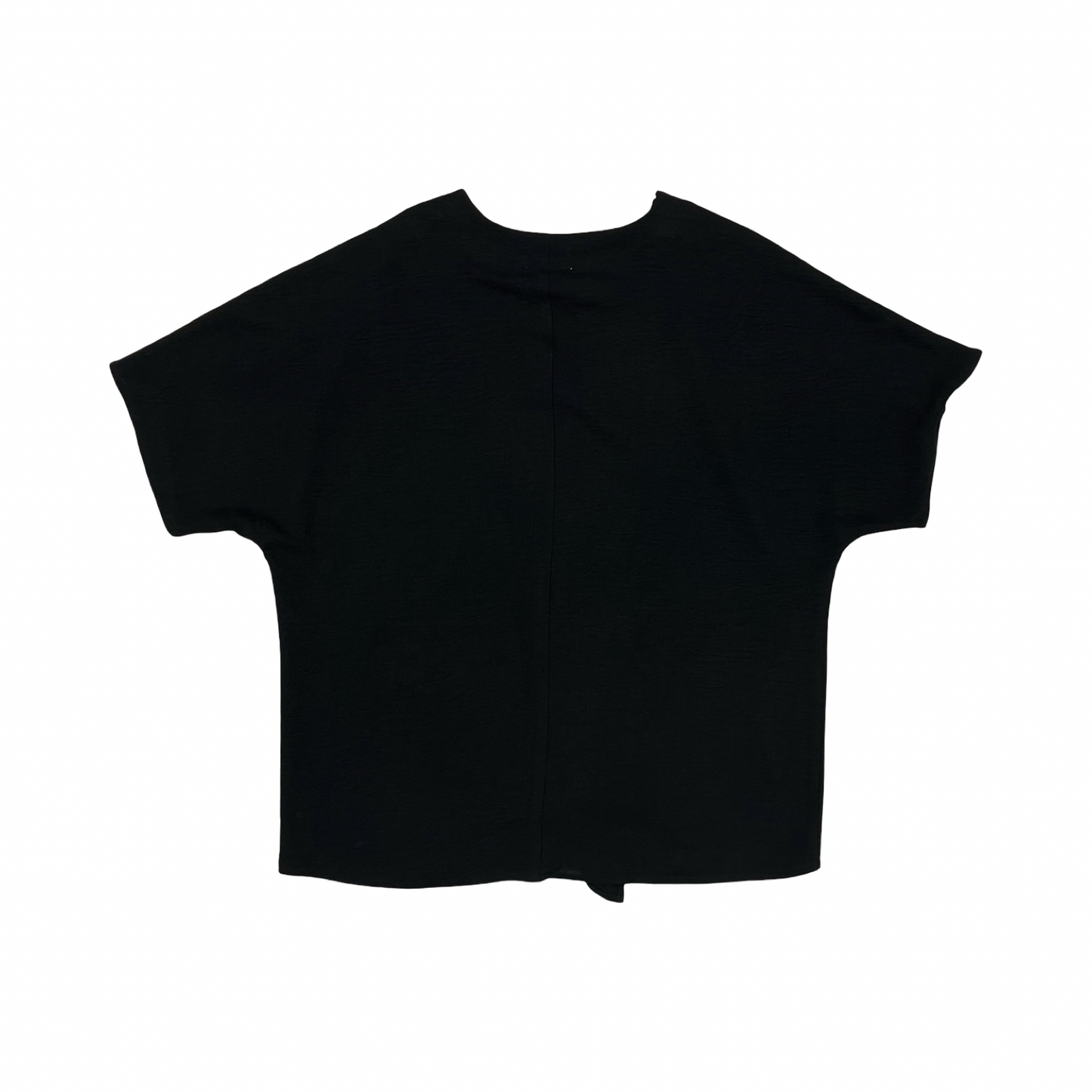 Blouse Ss By Como Vintage In Black, Size:M