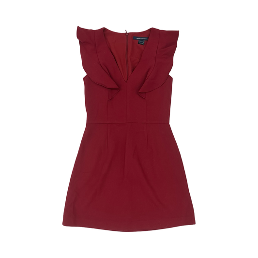 Dress Work By French Connection In Red, Size:6
