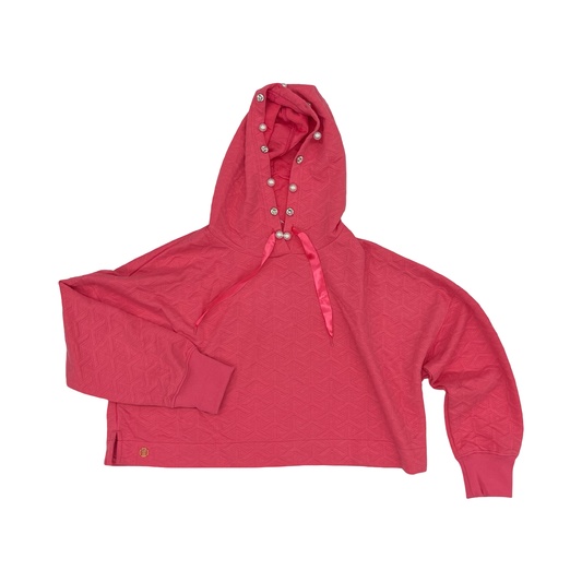 Sweatshirt Hoodie By Simply Southern In Pink, Size:L