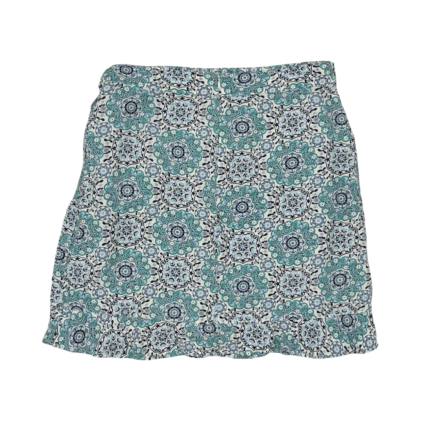 Skirt Mini & Short By Loft In Blue & White, Size:8