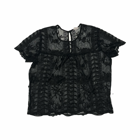 Blouse Ss By Merona In Black, Size:Xl
