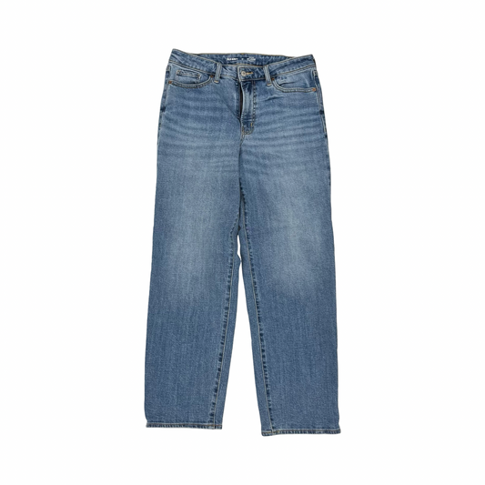 Jeans Straight By Old Navy In Blue Denim, Size:10