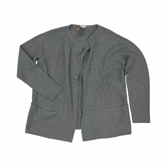 Sweater Cardigan By Pure Jill In Grey, Size:S