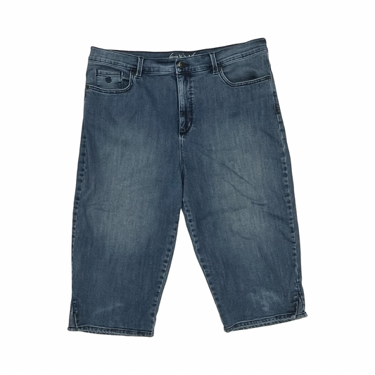 Jeans Cropped By Gloria Vanderbilt In Blue Denim, Size:18