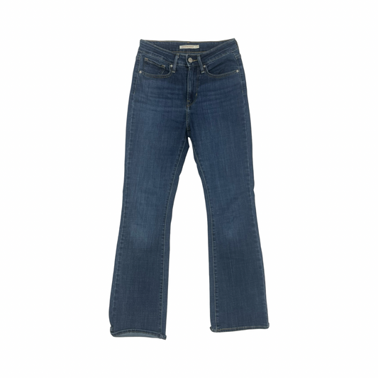 Jeans Flared By Levis In Blue Denim, Size:4