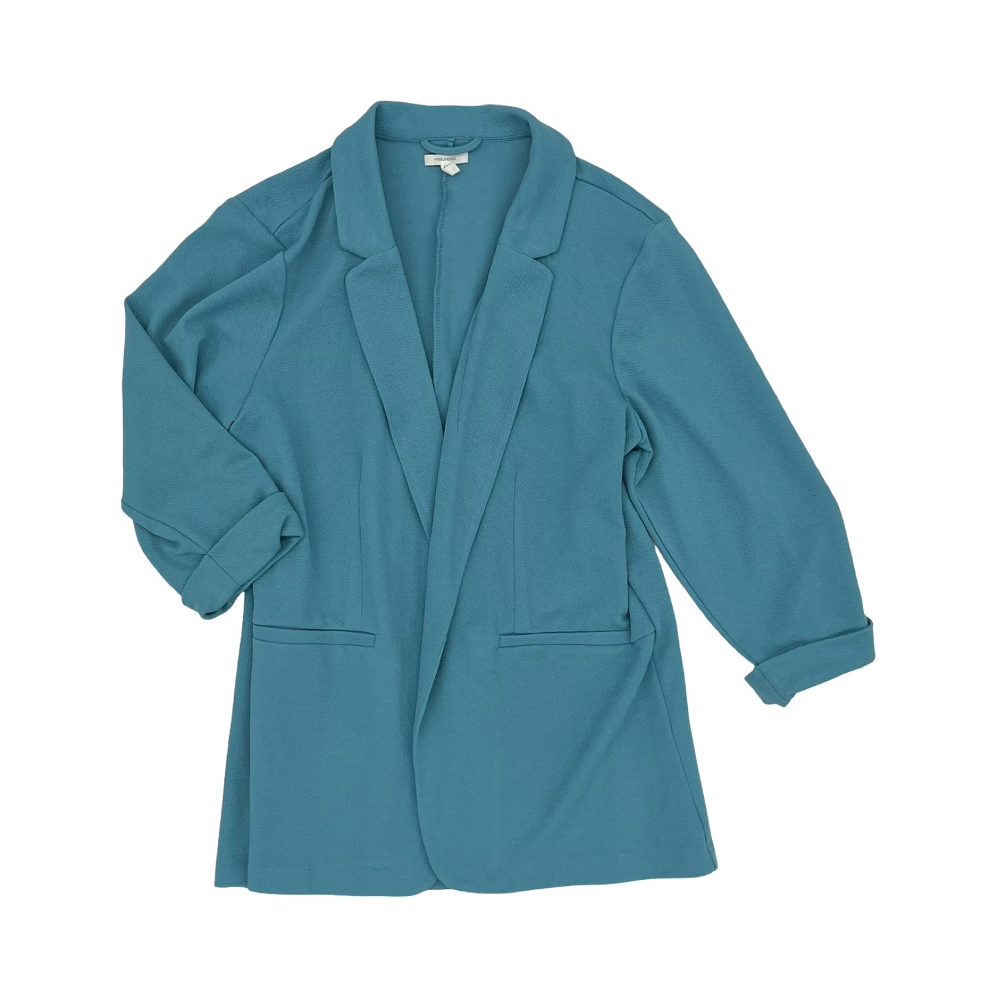Blazer By Maurices In Aqua, Size:Xxl