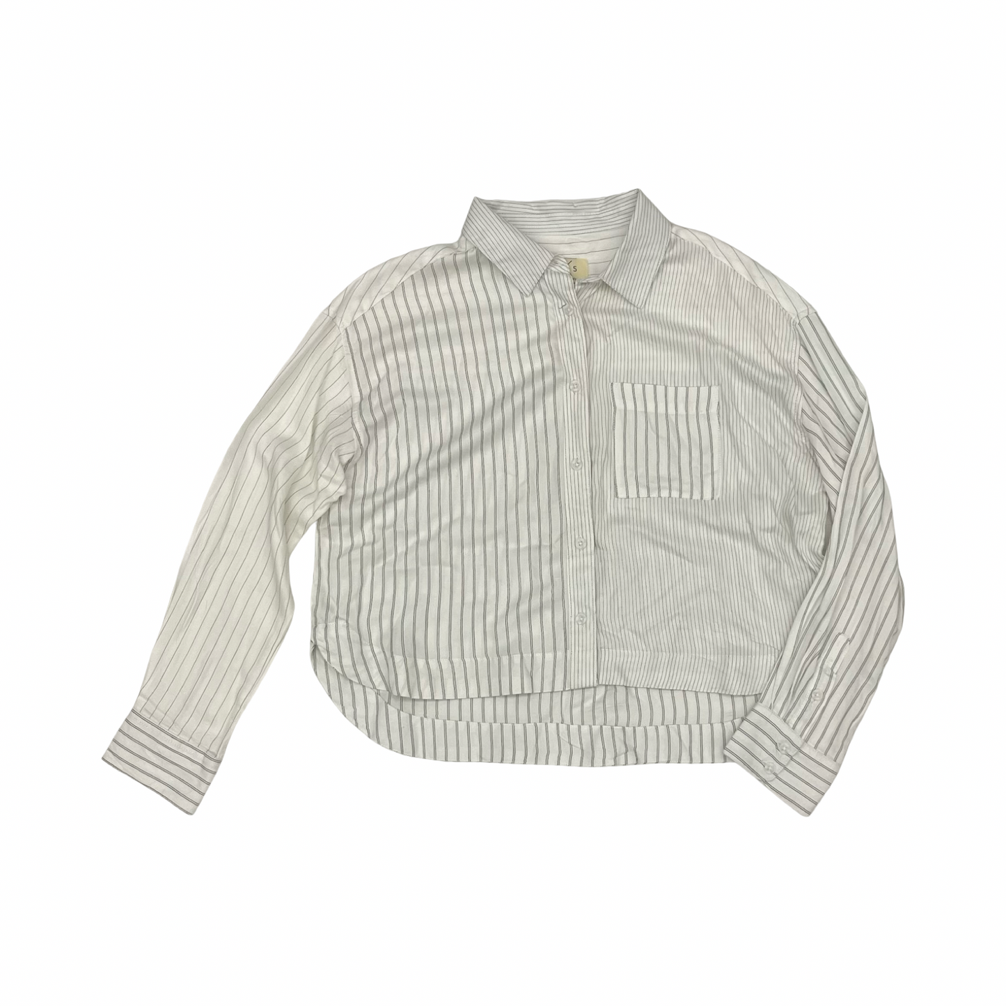 Blouse Ls By Thread And Supply In Black & White, Size:S