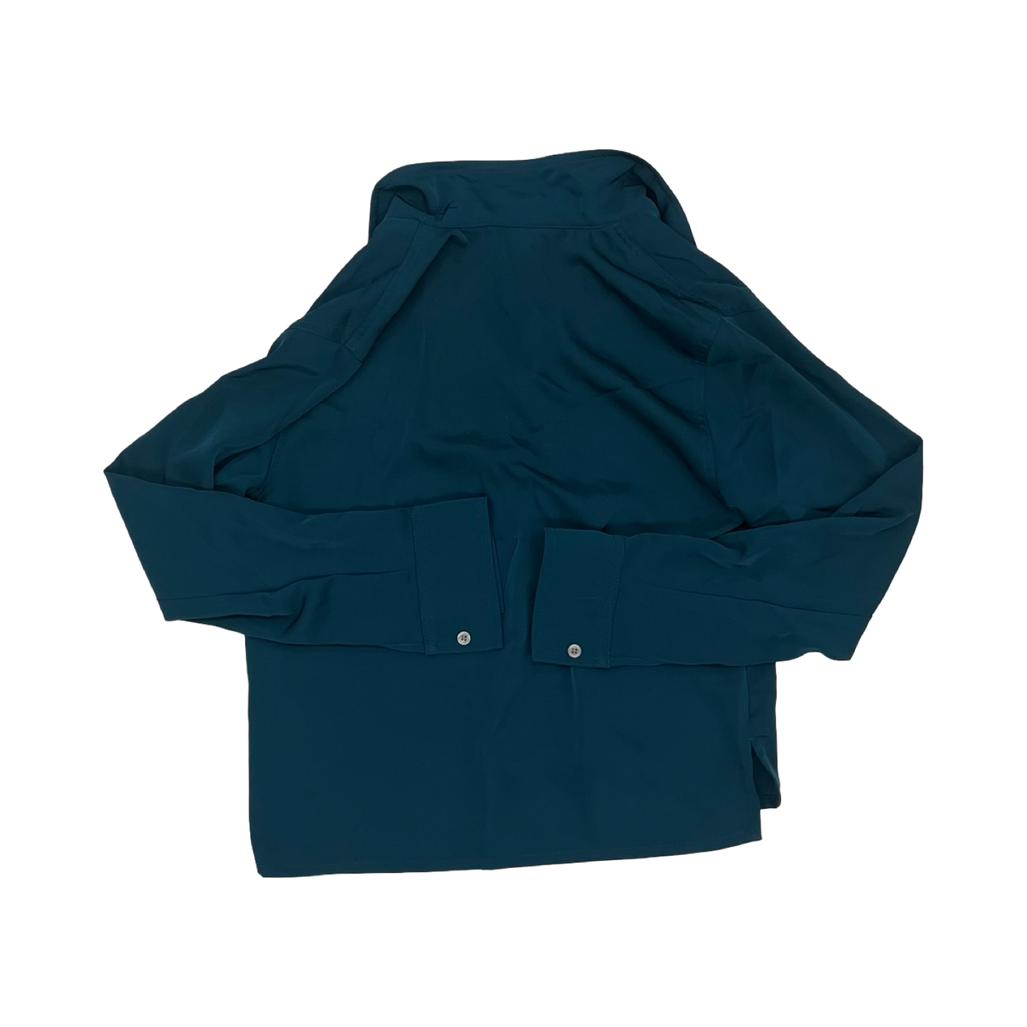 Blouse Ls By Banana Republic In Green, Size:S