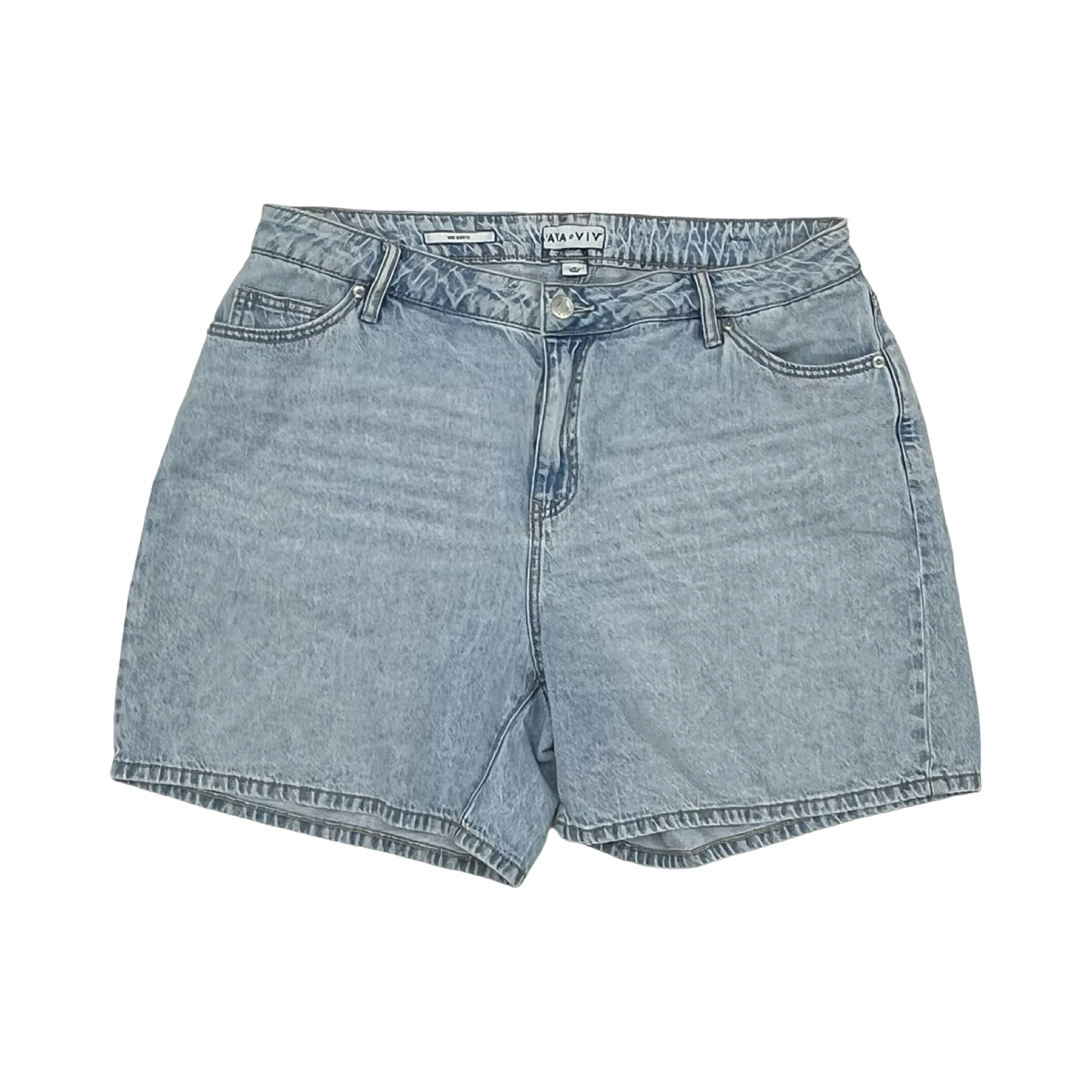 Shorts By Ava & Viv In Blue Denim, Size:18