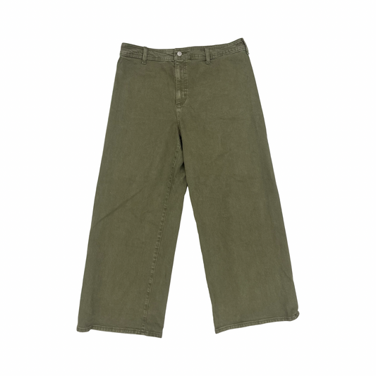 Jeans Wide Leg By Universal Thread In Green, Size:16