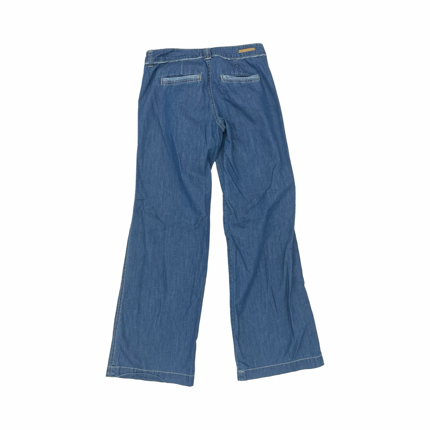 Pants Wide Leg By Pilcro In Blue Denim, Size:0