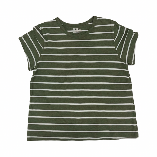 Top Ss By Time And Tru In Green & White, Size:Xl