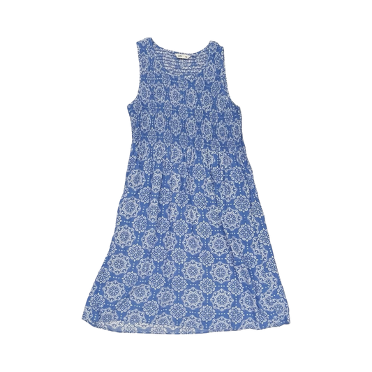 Dress Casual Maxi By Croft And Barrow In Blue & White, Size:Xxl