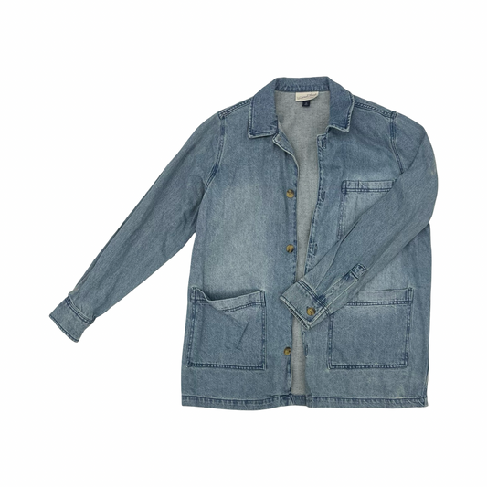 Jacket Denim By Universal Thread In Blue Denim, Size:Xs