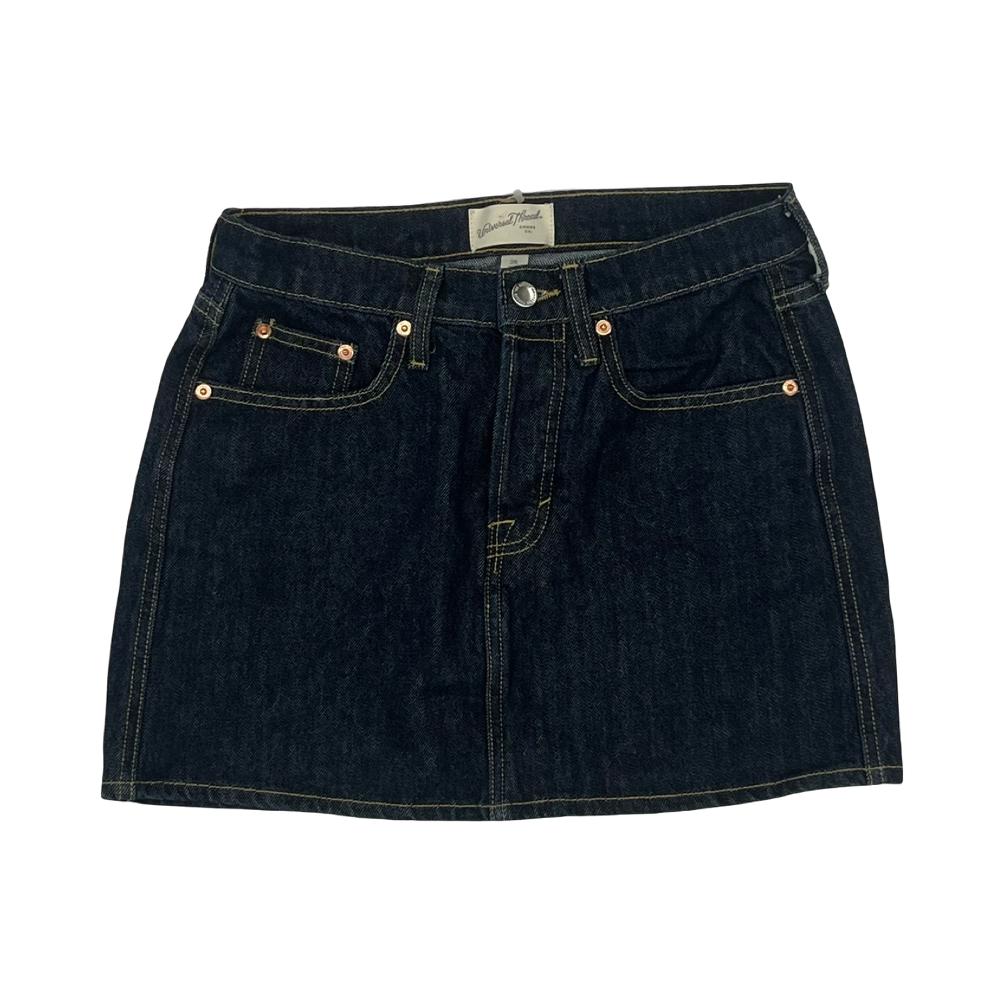 Skirt Mini & Short By Universal Thread In Blue Denim, Size:2