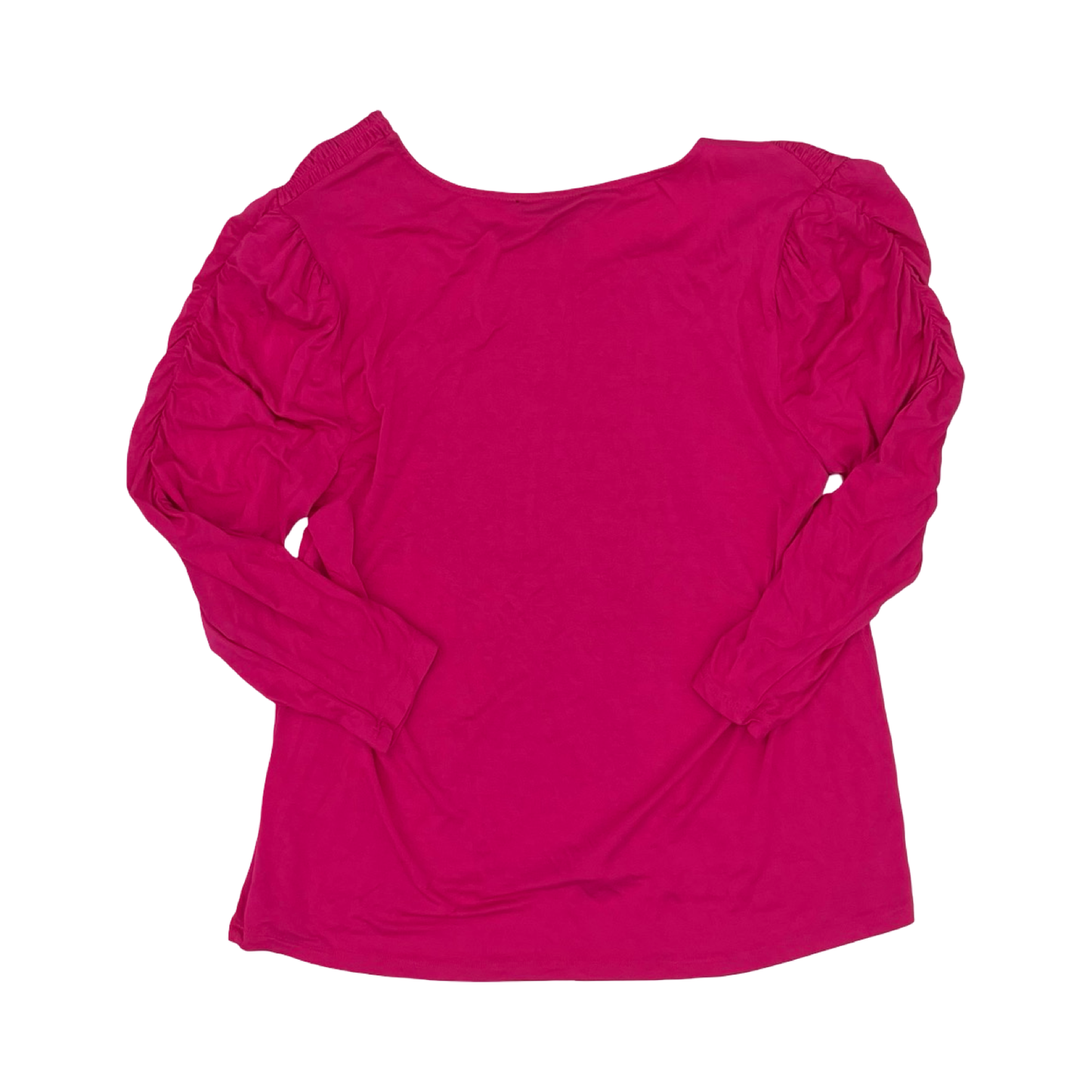Top 3/4 Sleeve By Cable And Gauge In Pink, Size:Xl