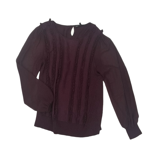 Blouse Ls By White House Black Market In Purple, Size:M