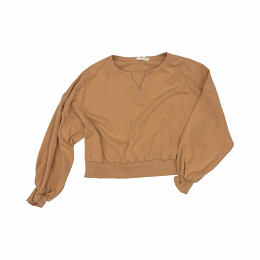 Sweatshirt Crewneck By Peach Love Cream California In Orange, Size:M