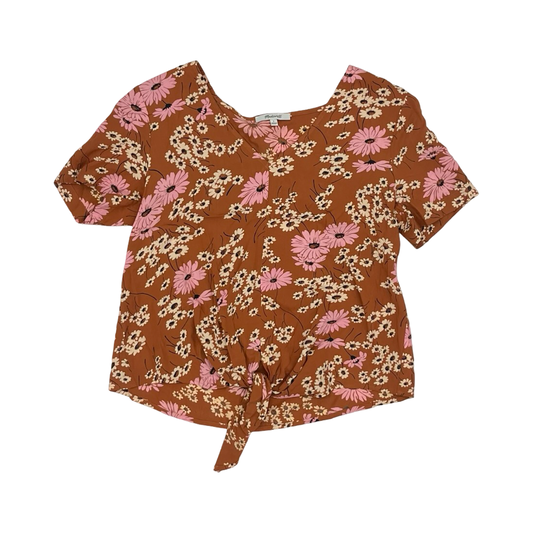 Blouse Ss By Madewell In Brown, Size:S