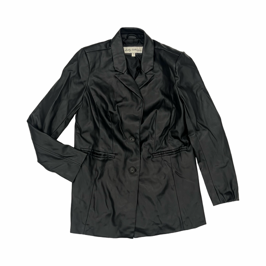 Blazer By Clothes Mentor In Black, Size:S