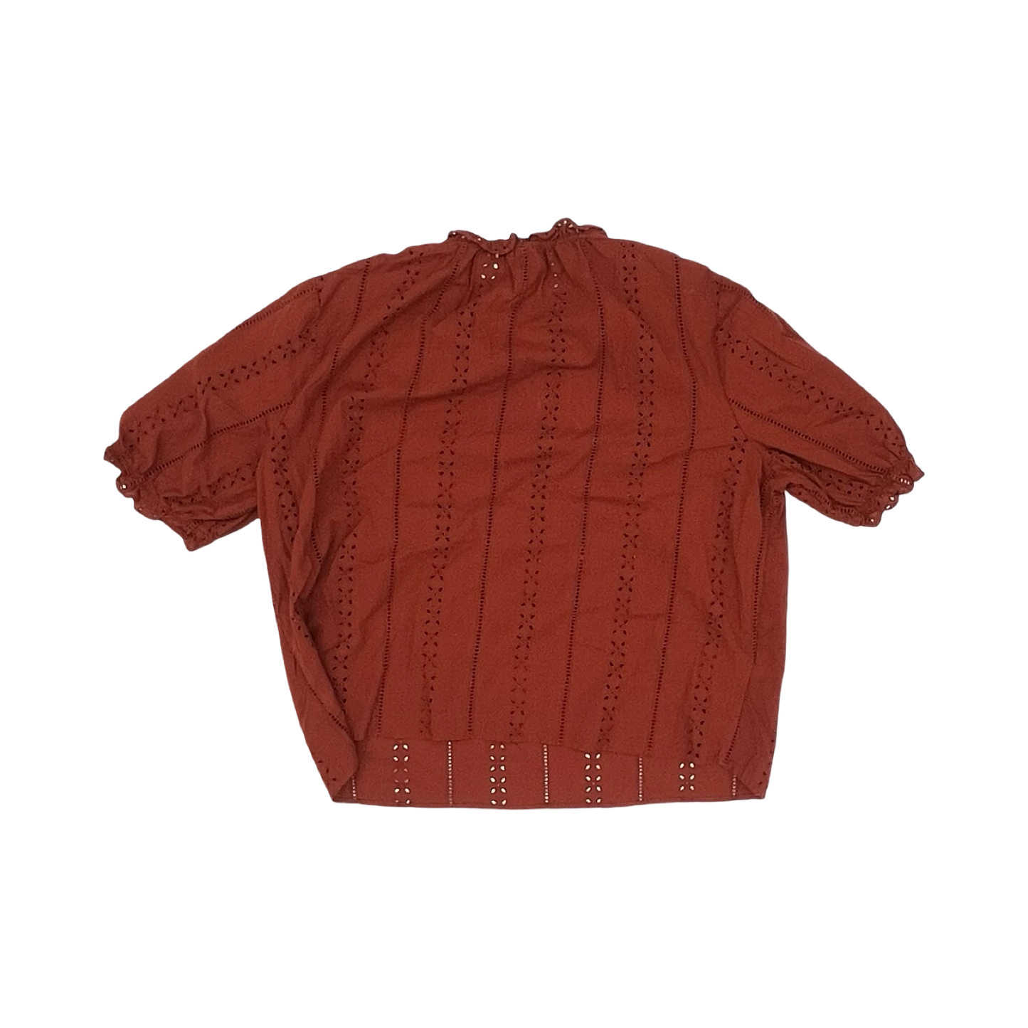 Blouse Ss By Universal Thread In Orange, Size:Xxl