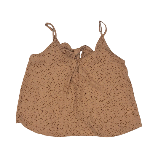 Top Sleeveless By Lush In Tan, Size:S