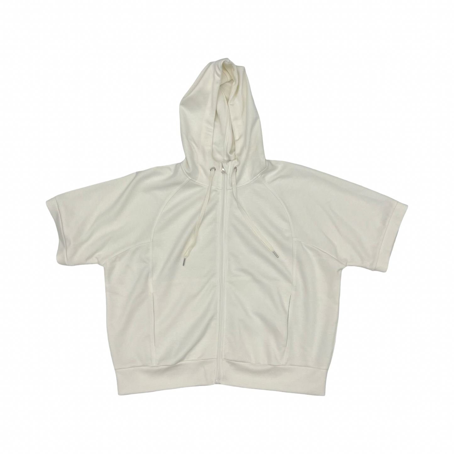 Sweatshirt Hoodie By Clothes Mentor In Cream, Size:Xl